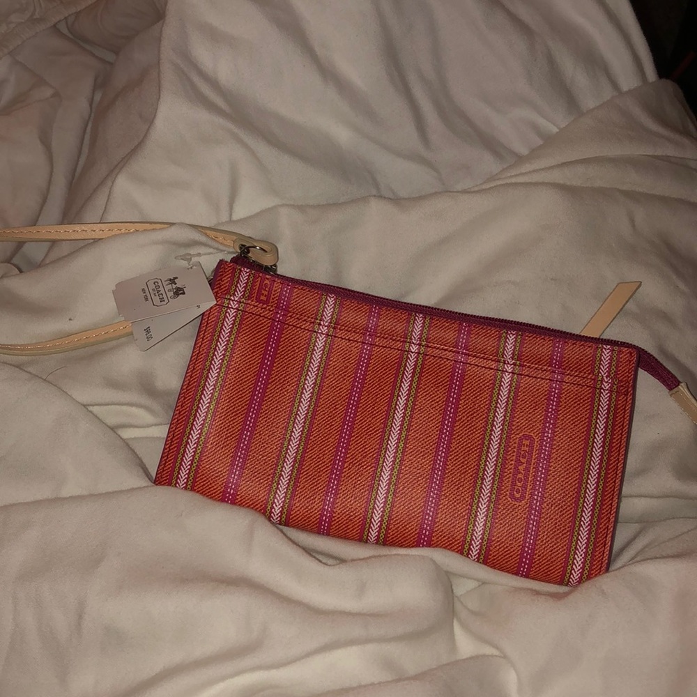 Coach wrist handbag